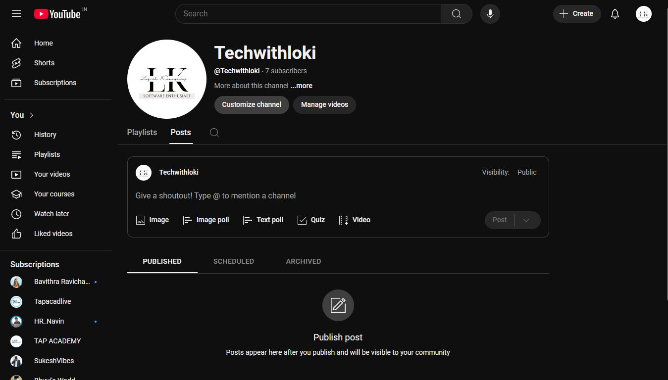 Techwithloki - Youtube